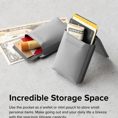 Ví kiêm giá đỡ RINGKE Stand Wallet / Pocket Magnetic - Hàng Chính Hãng