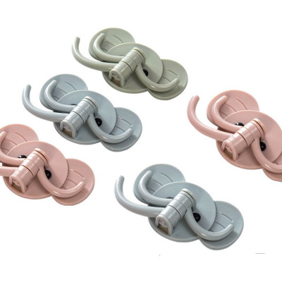 Combo 3 Móc Dán Tường Treo Đồ Dán Tường Hình Voi GroFa 