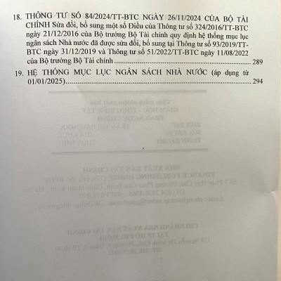 Hệ Thống Mục Lục Ngân Sách Nhà Nước ( Sửa đổi, bổ sung )