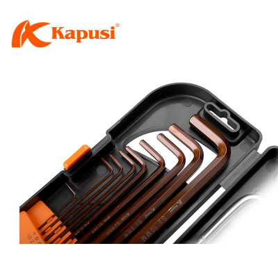 Bộ Lục Giác 18 chi tiết đầu bi và đầu sao KAPUSI TOOLS Nhật Bản k0420