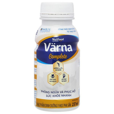 Thùng Sữa Bột Pha Sẵn Varna Complete (24 Chai x 237ml) - Hỗ Trợ Phòng Ngừa & Phục hồi Sức Khỏe