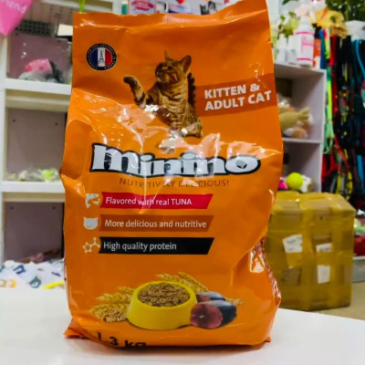 Thức ăn cho mèo Minino Tuna 1.3kg ( vị cá ngừ)