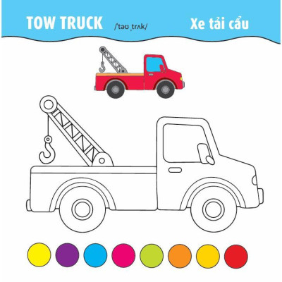 Sách - Tô Màu Phát Triển IQ EQ CQ - Ô Tô - Tàu Thuyền - Máy Bay - Song Ngữ Anh Việt - Combo 4 Cuốn - Việt Thư