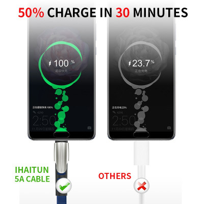 Dây cáp sạc siêu nhanh 5A kết nối cổng Micro USB/Type-C /Light ning IOS tùy chọn cho iPhone IOS Android - miếng lót chuột