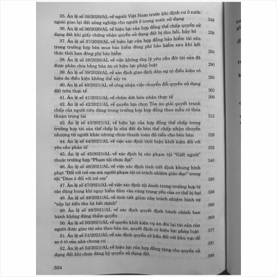 Sách Hệ Thống Án Lệ Việt Nam – Từ Án Lệ số 01 đến Án Lệ số 72 (V2481TP)