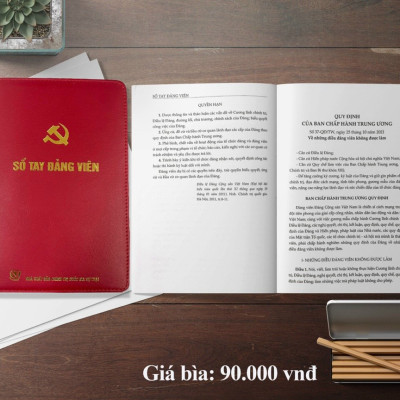 Sổ tay Đảng viên ( Bìa cứng giả da)