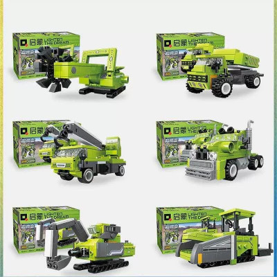 Đồ chơi - QMAN - 41110 Bộ xếp hình (6 trong 1) lắp ráp hợp thể Robot chiến đấu Giao Ngẫu nhiên KT 28x23x14.5 cm