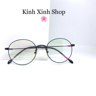 Kính Mắt tròn Kim loại sang chảnh cao cấp (ĐEN)