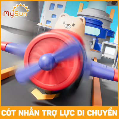 Máy bay đồ chơi mini cho bé trai chạy lên dây cót trẻ em gái MySun