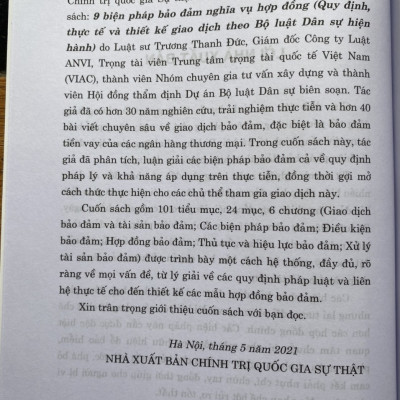 9 Biện Pháp Bảo Đảm Nghĩa Vụ Hợp Đồng