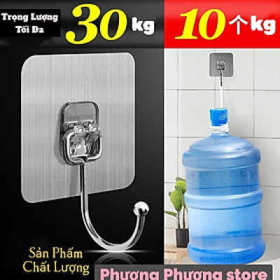 Combo Móc Dán Tường Móc Inox Siêu Dính Chắc Chịu Lực Treo Đỡ Đồ Dùng Tranh Ảnh - Miếng Dán Gắn Tường Đa Năng Trong Suốt Chịu Lực 10Kg