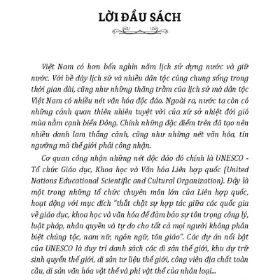 Những Di Sản Văn Hoá Vật Thể Và Thiên Nhiên Thế Giới Tại Việt Nam (Tái bản 2025) 