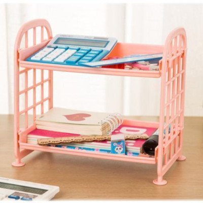 Kệ Nhựa Mini 2 Tầng Nhiều Màu Tiện Lợi 22x14x20cm