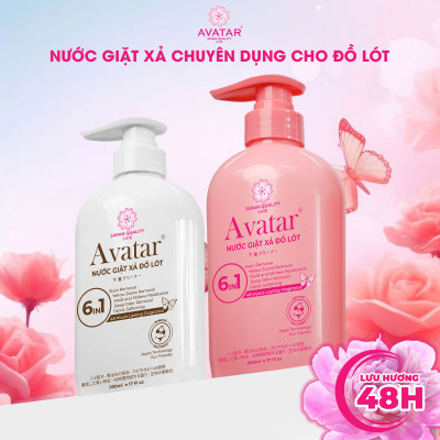 Nước Giặt Xả Đồ Lót Avatar Chuyên dụng 6 In 1 Lưu Hương 48h 500ML ( 2 Mùi Hương ) 