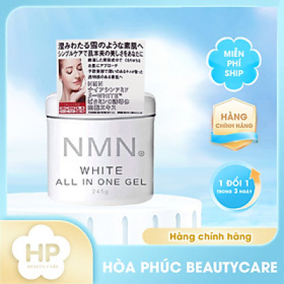 Nước Hoa Hồng Và Gel Cấp Ẩm Dưỡng Trắng Da Tế Bào Gốc NMN White All In One Gel 245 G