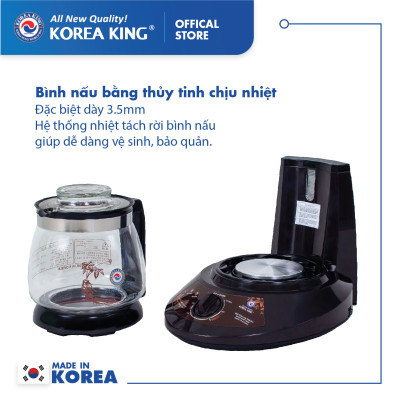 Siêu sắc thuốc Korea King KMP–7000G (220V/50HZ, 3000ML, 330W )- Hàng chính hãng