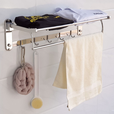 Kệ treo khăn tắm Inox SUS 304 đa chức năng Eurolife EL-B7 (Trắng bạc)