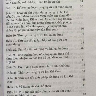 Luật Quản Lý, Sử Dụng V. ũ Khí, Vật Liệu Nổ Và Công Cụ Hỗ Trợ  Năm 2024