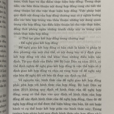 Pháp luật về hợp đồng trong thương mại và đầu tư