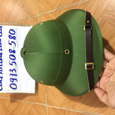 Mũ cối tàu lòng vàng cốt phíp không ngấm nước vải gabadin tô châu 