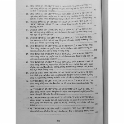 Cẩm Nang Công Tác Đảng – Quy Định Nhiệm Vụ, Mối Quan Hệ Công Tác Của Đảng Bộ, Chi Bộ Cơ Sở - V2401D