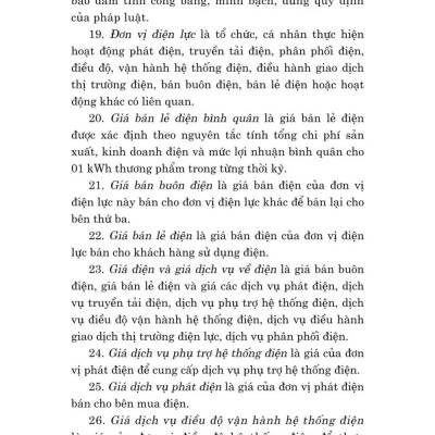 Luật điện lực năm 2024 - bản in 2025