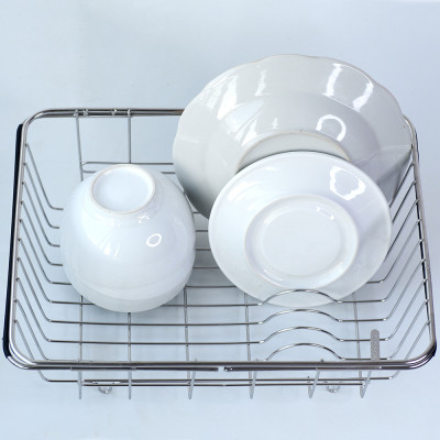 Khay để chén đĩa rau quả gác chậu rửa inox 304 Hobby Home Decor KDC3