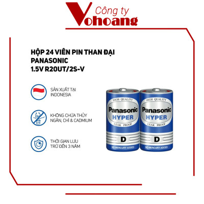 Pin D Carbon Panasonic R20UT/2S chính hãng