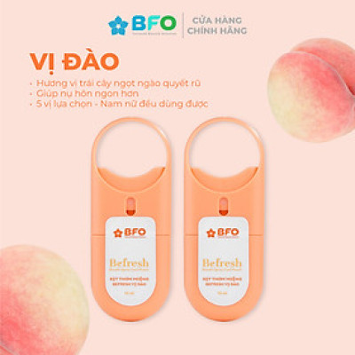 Combo 2 Xịt Thơm Miệng Befresh Cho Hơi Thở Thơm Mát Chỉ Trong 3 Giây Dung Tích 10ml