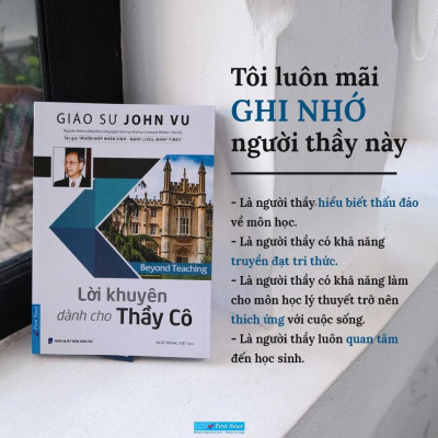 Sách Lời khuyên dành cho Thầy Cô FirstNews