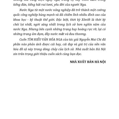 Tìm Hiểu Văn Hóa Nga