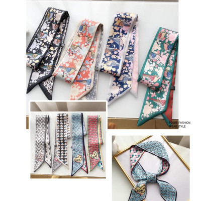  Khăn lụa quấn túi và trang trí túi xách 6x90cm