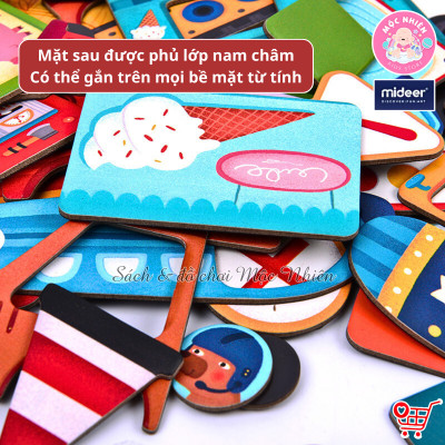 Đồ Chơi Xếp Hình Nam Châm Sáng Tạo Phiên Bản Mới Bao Gồm Trò Chơi BoardGame - Mideer Magnets Toys