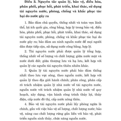 Luật tài nguyên nước ( bản in 2024)