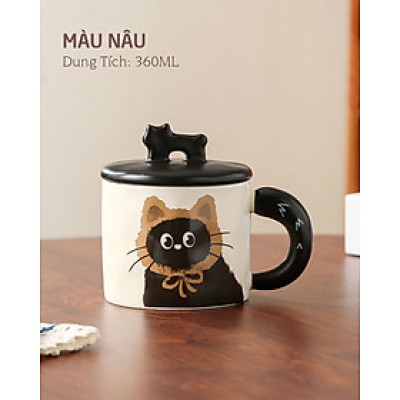 Ly Sứ Mèo Cực Kỳ Dễ Thương Thể Tích 360ml