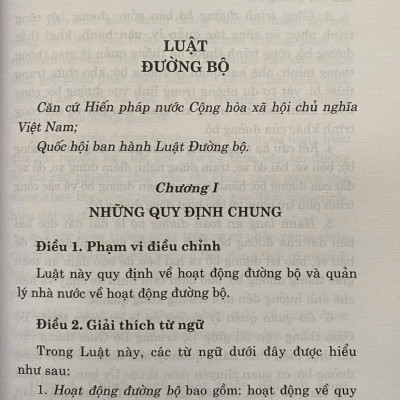 Luật Đường Bộ Năm 2024 