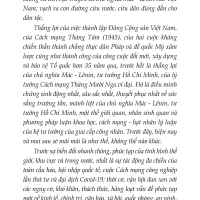 Bảo Vệ Nền Tảng Tư Tưởng Của Đảng Tiếng Gọi Từ Trái Tim, Mệnh Lệnh Của Cuộc Sống
