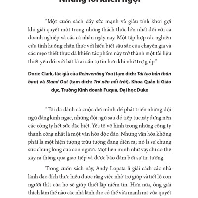 Sách: Mạnh Dạn Tìm Kiếm Sự Trợ Giúp