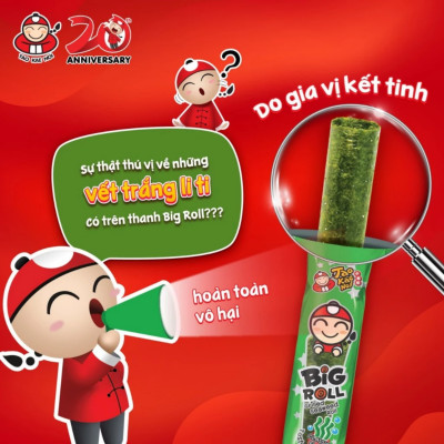 Hộp 12 Gói Snack Rong Biển TaoKaeNoi BIG ROLL Vị Truyền Thống