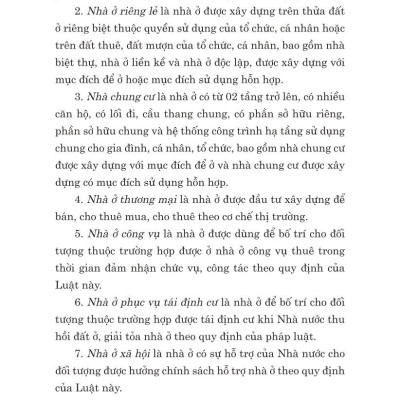 Luật Nhà ở năm 2023 (Song ngữ Việt - Anh) - The 2023 Housing Law (Vietnamese - English)