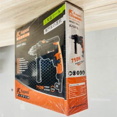 Máy khoan điện 13mm Kapusi 750w có búa, có chỉnh tốc độ K10010