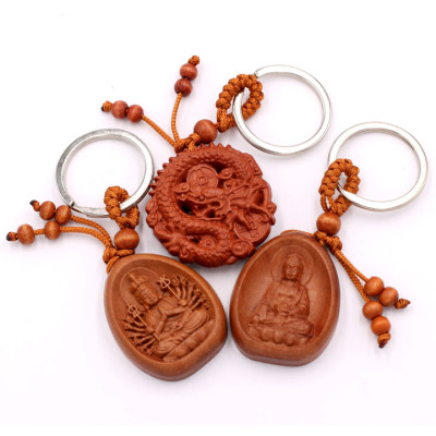 Combo 3 móc khóa Phật Thiên Thủ Thiên Nhãn - phật A Di Đà - Thần long Phong Thủy - bình an, may mắn