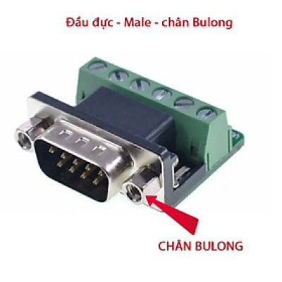 Đầu giắc kết nối đầu cuối cổng COM DB9 sang RS422/485
