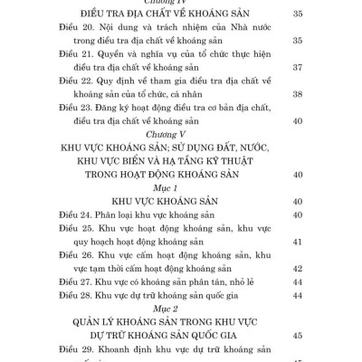 Luật địa chất và khoáng sản năm 2024 - bản in 2025