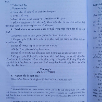 Sách Chỉ Dẫn Áp Dụng Luật Quản Lý Thuế sđ, bs 2024 – Những Quy Định Mới Trong Công Tác Kế Toán Dành Cho Các Loại Hình Doanh Nghiệp (V2557T)