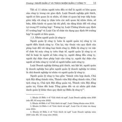 Trách nhiệm của người quản lý công ty (các nghĩa vụ và yêu pháp lý) bản in 2024)