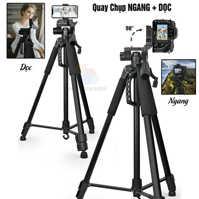 tripod chân đế điện thoại, máy ảnh G-185 hỗ trợ quay chụp video, livestream, quay live tik tok chống rung lắc, cứng cáp, hàng chính hãng
