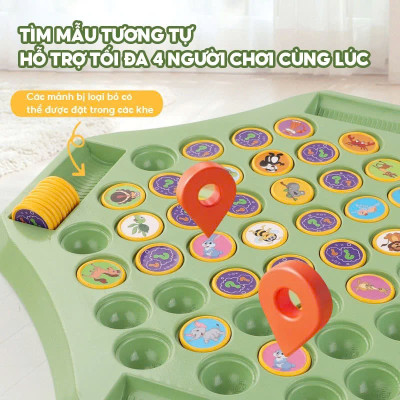 Trò Chơi Bảng Lật Để Bàn Tập Trung Mẫu Huấn Luyện Trí Nhớ Cho Bé