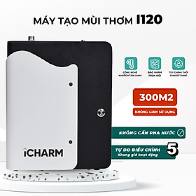 Máy xông tinh dầu, khuếch tán tạo mùi thơm công nghiệp khách sạn, spa, cửa hàng i120 iCHARM