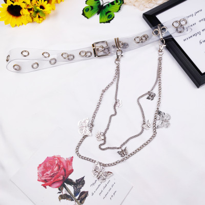 Chuỗi xích móc đai quần mix cánh bướm độc đáo